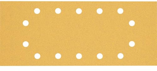 Bosch EXPERT C470 Schleifblatt, 115x280mm, K80, 14 Löcher, 10-tlg. | für Farbe auf Holz, Hartholz, Ø 115x280 mm, Körnung 80, Professional Zubehör Schwingschleifer