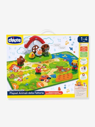 Chicco 10769000030 Zweisprachiger Bauernhofteppich, Mehrfarbig