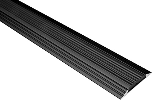 Effector Boden Übergangsprofil Schwarz 93 cm 47x5 mm Alu Schwelle Profil | Schwarze Optik, Robuste Konstruktion, Stabiler Übergang