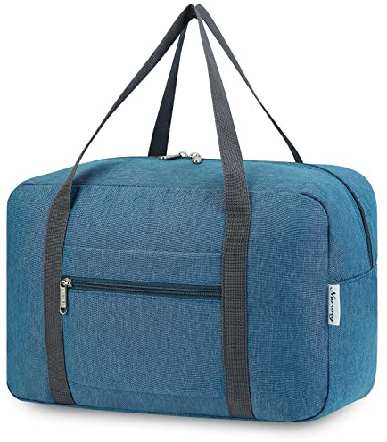 Narwey Bolsa de Viaje 20L Equipaje de Mano 40x30x20 Ryanair Cabin Bag Bolsa de Mano Avion Bolso de Viaje Plegable Bolsa de Deporte Fin de Semana Ligera con Correa de Hombro (Negro)