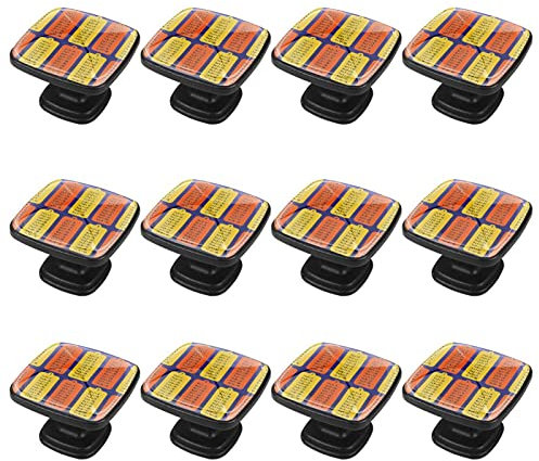 12 paquetes de pomos de mango cuadrado tabla de multiplicación matemática