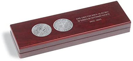 Leuchtturm 365576 Münzetui Volterra für 5 deutsche 25-Euro-Münzen Weihnachten 2021-2025