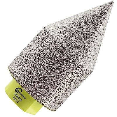 Diamant Fasenbohrer 35mm Diamant Fingerfräser - Anfasen, Formen, Vergrößern und Schleifen von Löchern in Fliese Porzellan Keramik Granit Marmor M14 Gewinde SANLEETEK