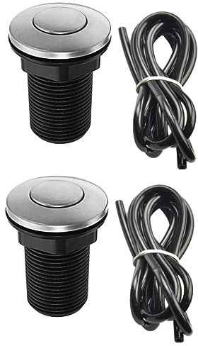 DOITOOL Serbattoio Wc 2 Pz Pulsante Del Serbatoio Dell'acqua Asta Del Pulsante Asta Pulsante Wc Pulsante Della Toilette Macchina Per Lo Smaltimento Rifiuti Acciaio Inossidabile Wc Macchina