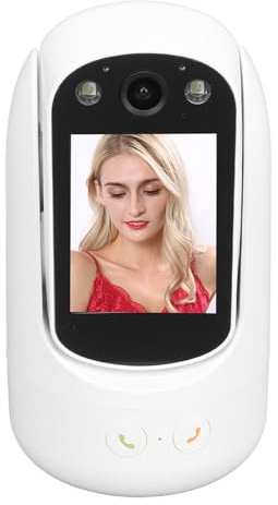 gernie Video and Audio Camera, 1080P Two Way Video Camera with 2.8in Screen, 360° Pan Tilt, Indoor Home Camera with Motion Tracking Night, for Home, Baby, Pet, Elderly
