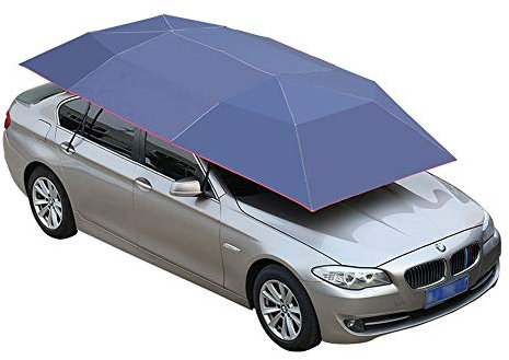 Autozelt, zusammenklappbare Autoabdeckung, Auto-Sonnenschirm/Halbauto-Zelt Mobiler Carport Faltbarer tragbarer Autoschutz Auto-Regenschirm Sonnenschutz-Markisen