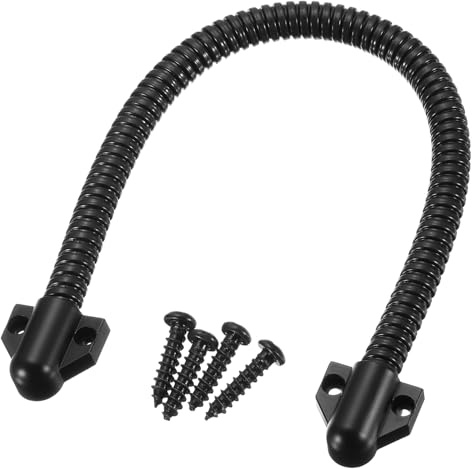 QUARKZMAN Flexible Porte Boucle Fil Protection Gaine Blindé 450mm x 9,5mm | Fil Conduit Alimentation Transfert Boucle Armé Câble Protecteur Manchon avec Extrémités 1 pcs
