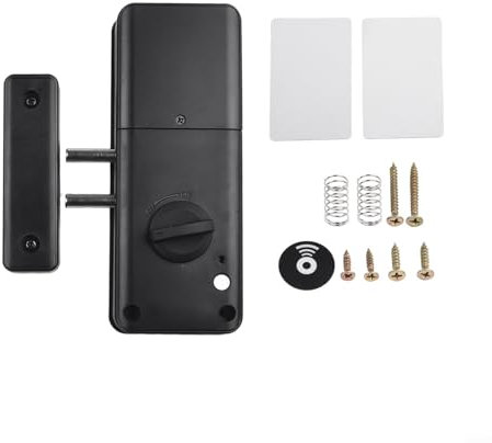 Feegow Cerradura de puerta invisible inteligente | Cerradura electrónica interior sin perforaciones | Desbloqueo de tarjeta IC | Desbloqueo de aplicación para TTlock | Cerradura de puerta invisible