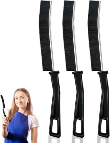 3 pezzi Spazzola per la Pulizia delle Fessure, pulizia Casa,Spazzola Pulisci Fughe Setole Dure, per pulizia di gap multifunzionale, strumenti di pulizia per uso domestico, casa, cucina, bagno