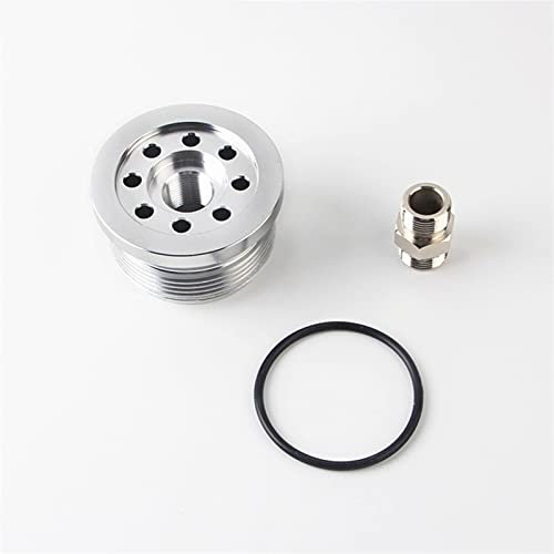 Wivplex Umbau Ölfilter Oil Sandwich Billet Aluminium, for Smart, Fortwo 450 Modelle Sw07 Innenraumluftfilter(Silver)