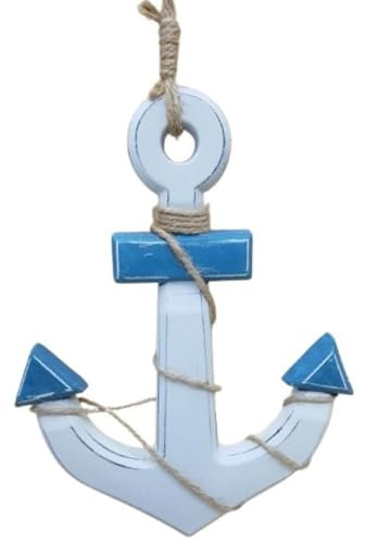 großer Holz Anker zum aufhängen 25 x 18 x 2 cm Maritim Schiffsanker Figur Deko B-G K101