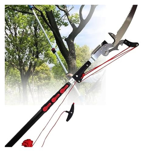 KEuLen Svettatoio Telescopico, Svettatoio a Pertica, Seghe da potatura Retrattile ad Altezza variabile, Seghe da Giardinaggio, attrezzo for potatura di Rami e Foglie di Alberi(3.5m)