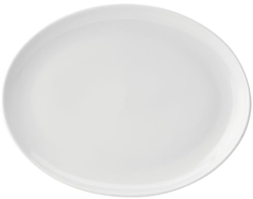 Utopia Pure White Oval Plate 14 (36cm) (6 Plates)