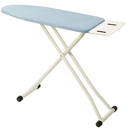 Genérico Tabla de Planchar para Tienda de Ropa, cómoda y Agradable para la Piel, con Rejillas de Metal de Varios tamaños y Funda de Tela Azul, para el hogar (Color: Azul, tamaño: 140 x 3490