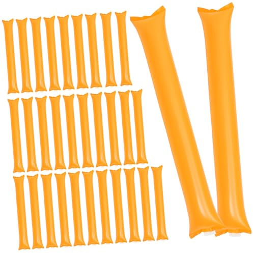 UKCOCO 40piezas Animadora Inflable De Plástico Unidades Palos para Hacer Ruido Eventos Fiestas y Conciertos