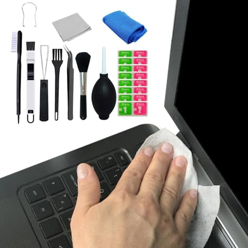 Cepillo De Limpieza Para Computadora: Herramienta De Teclado Multifuncional, Unidad De Eliminación De Teclas, Limpiador Compacto Para Computadora Portátil | Equipo De Limpieza De Teclado Mecánico Dura
