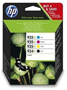 HP 934XL/935XL Tintenpatronen, Schwarz, 3 Farben
