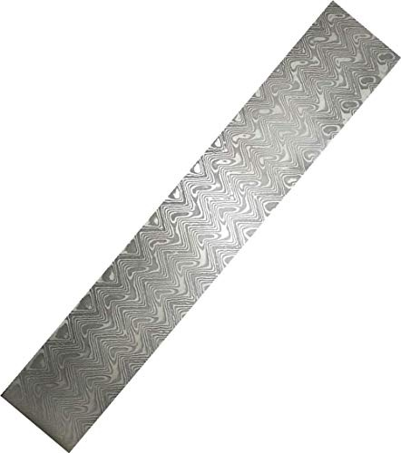 Aibote VG10 Benutzerdefinierte Handarbeit Damaskus Edelstahl Bar Wave Pattern Blank Blade Billet für die Messerherstellung Schmuckherstellung Besteckherstellung(8,7 x 1,18 x 0,118 )