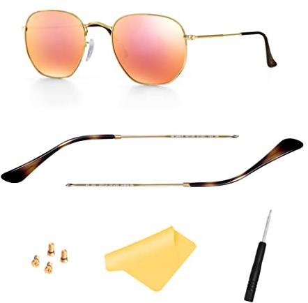 Branches de rechange pour lunettes de soleil Ray-Ban RB3548N, avec 4 vis, 1 tournevis