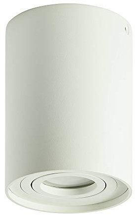 LED Aufbaustrahler weiß rund 3 Watt GU10 230V - Deckenstrahler 125x96mm schwenkbar als Unterbauleuchte oder Aufbauleuchte - Aufbau-Strahler Deckenspot Downlight Spot