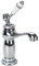Eachbid Rubinetto Bagno Miscelatore Monocomando Lavabo in Ottone e Ceramica per Lavabo Bagno Vintage (Argento)