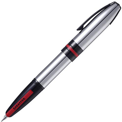 Sheaffer Icon Chrome with Gloss Black PVD Appts. Fountain Pen - Med Nib