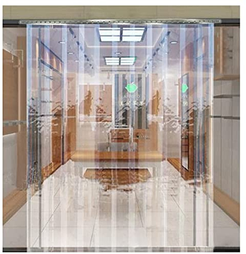 SYFXZZDS PVC Vertical Blinds Slat Curtain Industrial Strip Curtain Weatherproof for Shop Factory Garage，72 Sizes, Easy Install (Size : 90x220cm/35.43x86.61in)