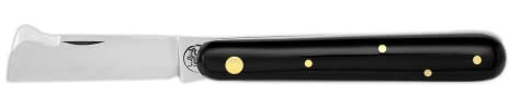 DUE BUOI COLTELLO 202AP Coltello da Innesto Professionale Alberi da Frutto e Giardinaggio Acciaio Inossidabile Böhler N690 Manico in Plastica