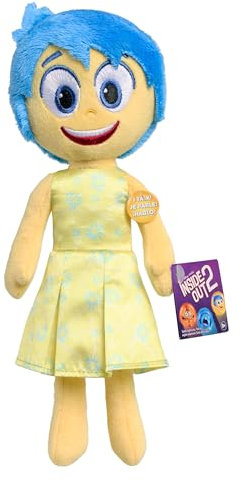 Just Play Inside Out 2 Talk It Out - Piccolo peluche Joy, giocattoli per bambini dai 3 anni in su