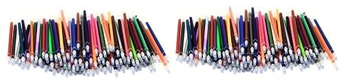 Ciieeo 2stücke Gelstift Nachfüllungen Neon Glitter Und Pastell Für Malbücher Bastelprojekte Scrapbooking Zeichnen Hochwertige Tinte Für Kreatives Arbeiten