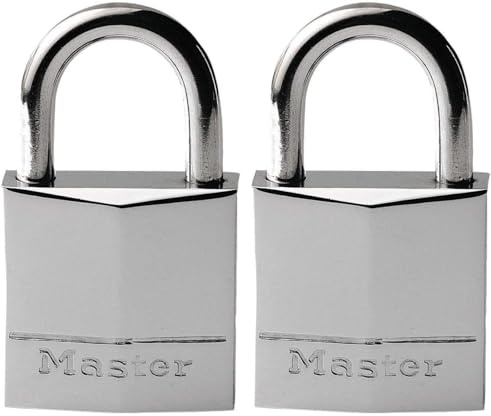 Master Lock 639EURD Cadenas Marin avec Clés, Gris, 5 x 3 x 1,2 cm