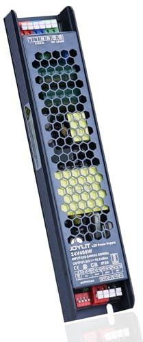 JOYLIT Professionelle LED Trafo 24V 400W | 200-240V AC auf DC 24 Volt 16.7A Netzteil Ultra Schlank Kein Lärm LED Treiber ( 16V/18.5V/20.5V/24V Einstellbar )