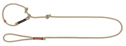 TRIXIE Hundeleine Retrieverleine L–XL 1,70 m, mit Zugstopp – Sand/schwarz | Ideal als Trainingsleine, gut kontrollierbar – für große bis sehr große Hunde, vielseitig einsetzbar im Alltag – Be Nordic