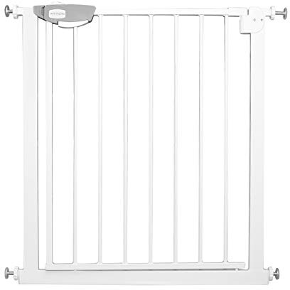 FIVMEN Treppenschutzgitter 70cm Türschutzgitter ohne Bohren N Stop Safety Tür- & Treppengitter mit Auto-Close Kinderschutzgitter Türgitter Hunde Baby Schutzgitter, für 75-85cm (Weiß), WR-(HAG1238A)