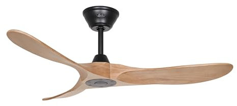 CasaFan Ventilateur de plafond 312225 Eco authentique 122 cm moteur noir et pales couleur chêne