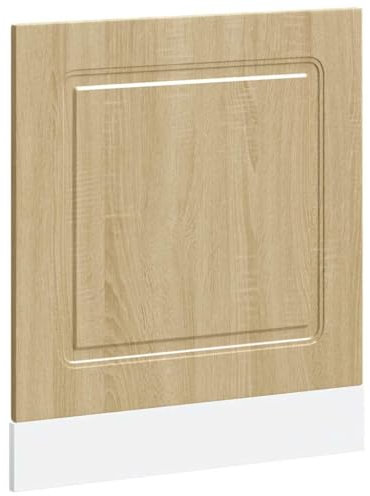 IKAYAA Panel Frontal para Lavavajillas,1.5 cm, Kalmar, Panel Delantero Lavavajillas Cocina, Puerta Lavavajillas, Roble Sonoma 60 x 1.5 x 67 cm