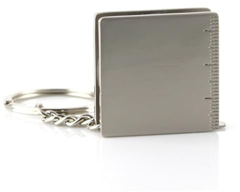 Rigno tascabile, mini metro nastro nastro retrattile misura multiuso multiuso metro misuratore a nastro a nastro in lega di zinco Misura tè a tasso multifunzionale, misura di nastro metallico
