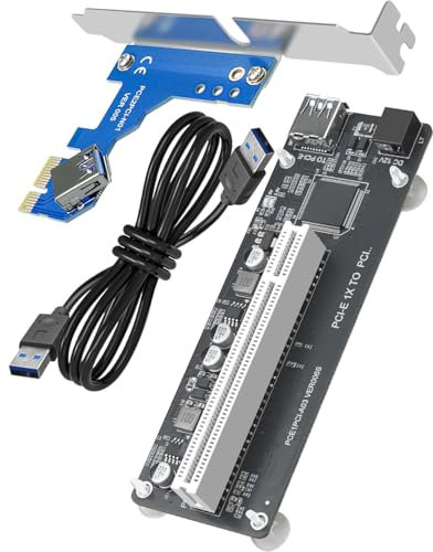 WUMZIJ PCI Express to PCI Adapter Card Converter