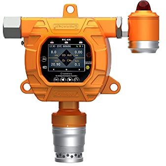 Air Quality Detector, Fixed Combustible Gas Detector,H2, NH3, SO2, CO2,Gas Detector To Locate Gas Leaks Of Combustible Gases; W LED Alarm for Home Office School(Ammonia,With lights)