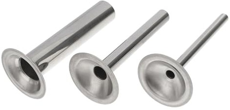 Cabilock 3Pezzi Tubo Riempimento Salsicce Acciaio Inossidabile Attrezzo per Insaccare Carni per Cucina Compatibile con Macchine per Salsicce