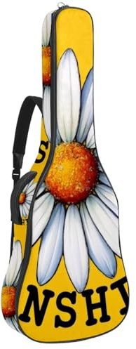 KengjuTesu 43 Zoll Akustikgitarre Softcase mit Rucksackgurt und 2 Taschen Be Kind Schmetterlinge, keine Polsterung, Rucksack, wasserdichtes Oxford-Tuch, Bassgitarre, Gigbag für Konzertgitarre