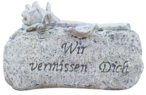 Toyvian Gedenkstein aus Kunstharz für Grab, Trauerornament | Feine Verarbeitung, Geeignet für Innen und Außen, Dekoratives Element zur Erinnerung an Verstorbene