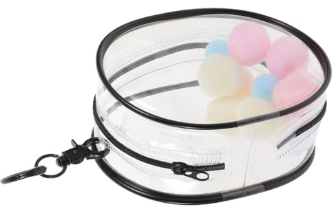 Yardwe Transparent PVC Dockväska för Resa Mini Dukkasse med Hängdekoration Skyddar och Förvarar Dockor och Dockkläder Praktisk och Stilren Bärväska för Utomhusbruk