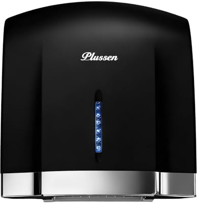 PLUSSEN Asciugamani Elettrico Compatto, Asciugamani Automatico Professionale, Asciugamani a Parete Commerciali per Bagno e Servizi igienici 1800w