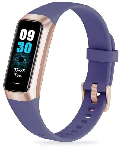 Spurkey Fitness Tracker with 24/7 Heart Rate, Blood Oxygen Blood Pressure Sleep Monitor, Activity Trackers IP68 Waterproof,Step Counter Calorie Pedometer Health Smart Watch for Women Me (Deep purple)