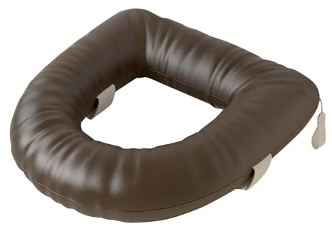 LOVIVER Rialzo per sedile WC, comodo cuscino universale per sedile WC, aggiunge 3 pollici disabili, Marrone
