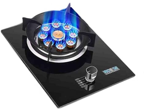 Cocina de gas de un solo quemador, nueve cavidades, doble uso, 8,5 kW, con temporizador, for restaurantes familiares y puestos de comida.(LPG)