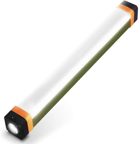 Ultimate Designed for Tentbox Roof Tent Camping Light, 30cm LED Light Bar, Magnetic Mounts, USB Rechargeable Power Bank, 4 Light Modes, Black and Orange