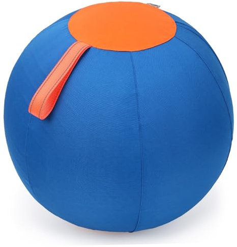 Grtheenumb Hundboll | Vallboll för hundar 45,7 cm PVC Hund Vallboll med dragkedja med handtag och polyesteröverdrag Skräpbeständig Interaktiv för träning