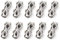 M5 morsetti per fune metallica,304 acciaio inossidabile Clip 10PCS
